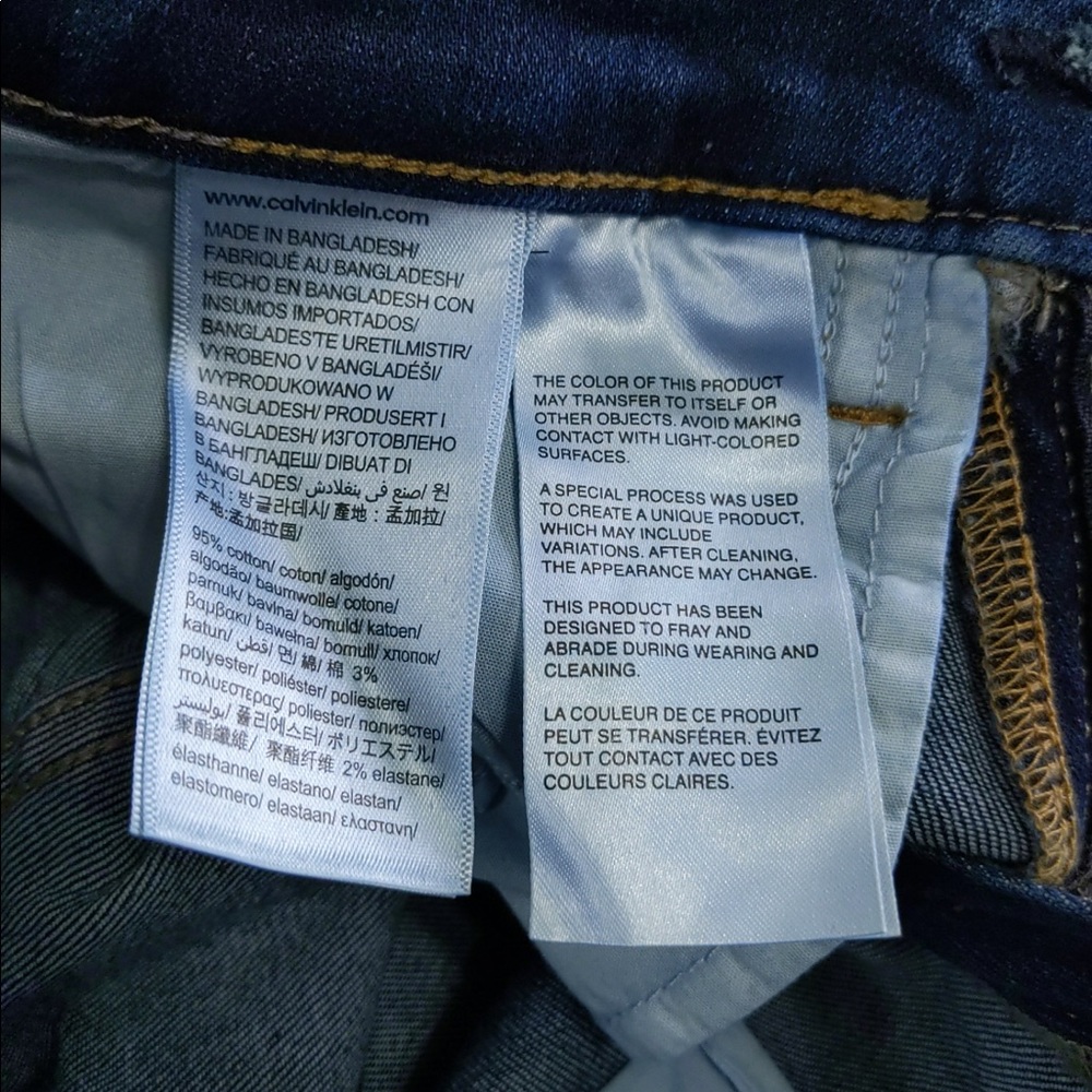 Calvin Klein Jeans Mid Rise Skinny Ankle Jeans - Picture 12 of 15